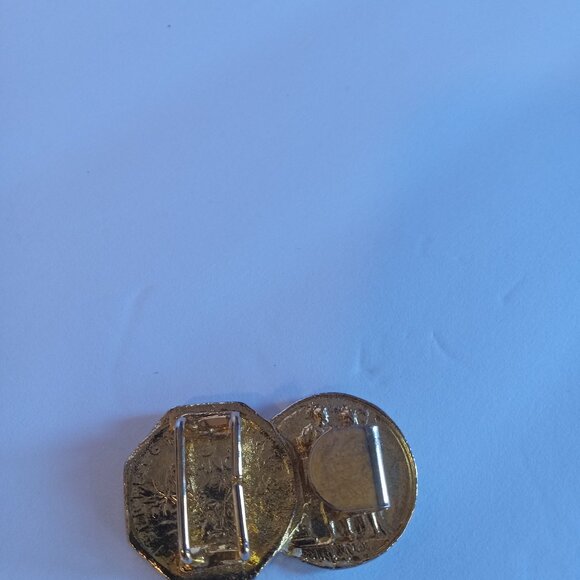 Pirate Worthy Vintage Gold-Tone Faux Coin Jewelry Lot - Belt, Necklace, etc - Picture 4 of 10